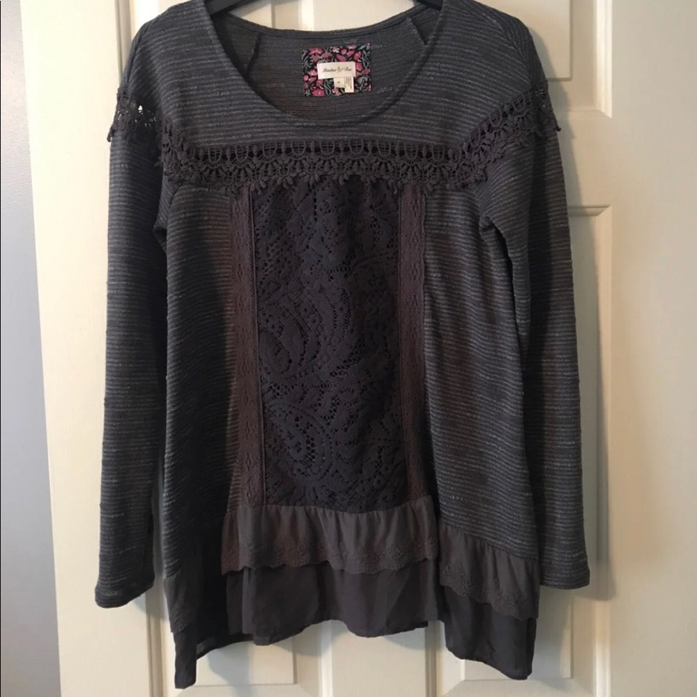 Anthropologie meadow rue ruffle top